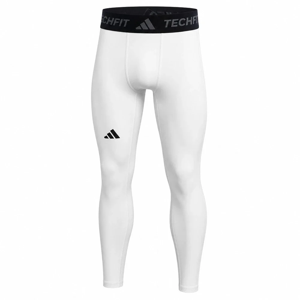 Adidas Men's Techfit Base Tight Training Tights JX2569 White Large